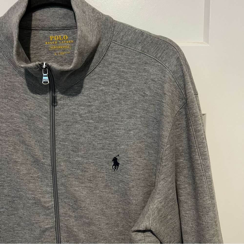Polo Ralph Lauren Performance Full Zip Jacket Size L Preppy Minimalist Classic - Picture 3 of 9
